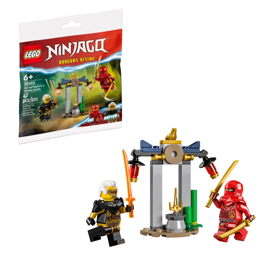 Kai and Rapton's Temple Battle Polybag 30650 - New LEGO Ninjago Set - Image 3