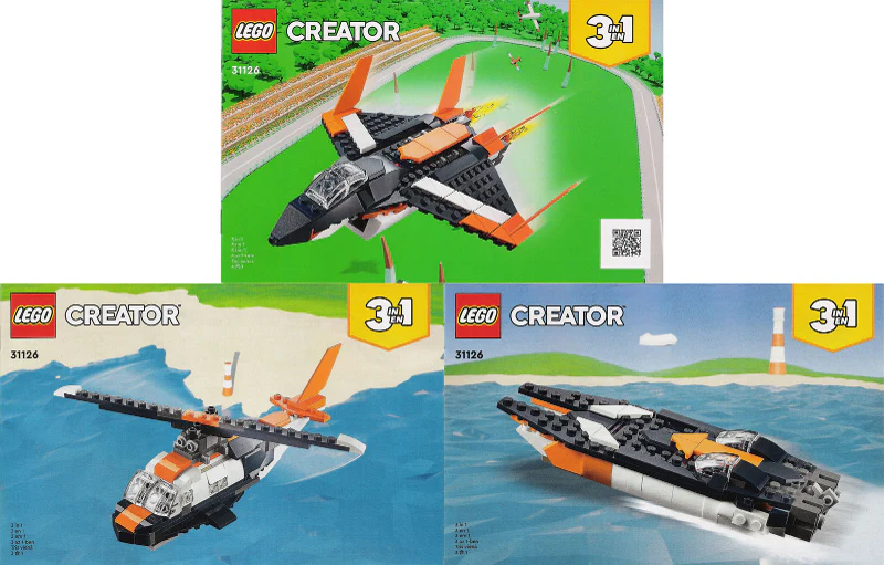 31126 Supersonic Jet - Certified Used, 100% Complete LEGO Creator Set - Image 2