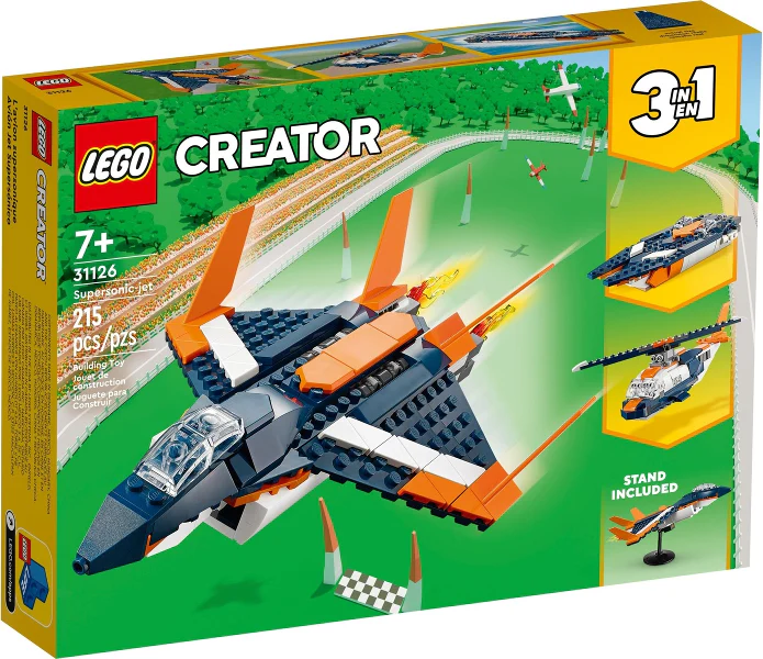 31126 Supersonic Jet - Certified Used, 100% Complete LEGO Creator Set - Image 3