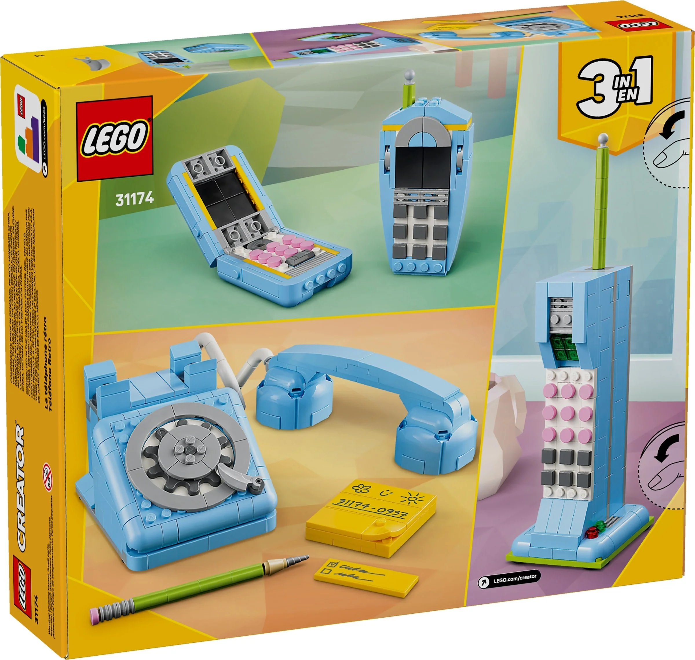 31174 Retro Telephone - New LEGO Creator Set - Image 2