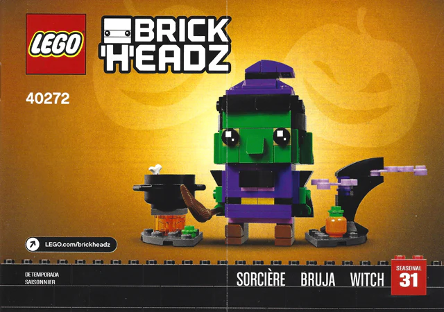 40272 Witch - Certified Used, 100% Complete LEGO BrickHeadz Set - Image 2