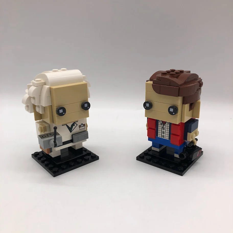 41611 Marty McFly & Doc Brown Used LEGO Brickheadz set