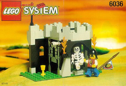 6036 Skeleton Surprise - Certified Used, 100% Complete LEGO Castle Set