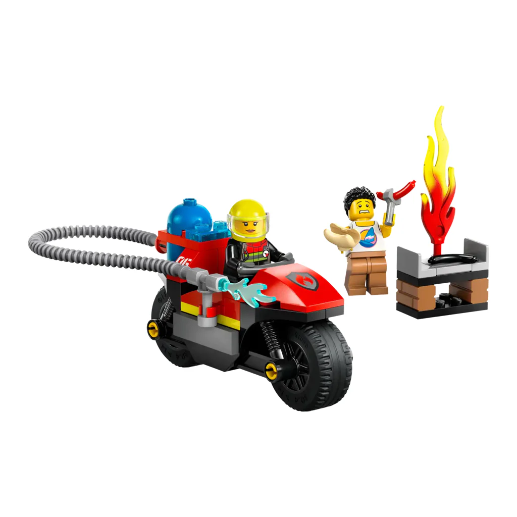 Fire Rescue Motorcycle 60410 - New LEGO City Set - Image 3