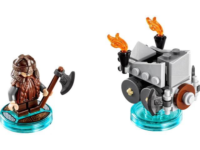 71220 Fun Pack - The Lord of the Rings (Gimli and Axe Chariot) - New, Sealed, Retired LEGO Dimensions Set - Image 2