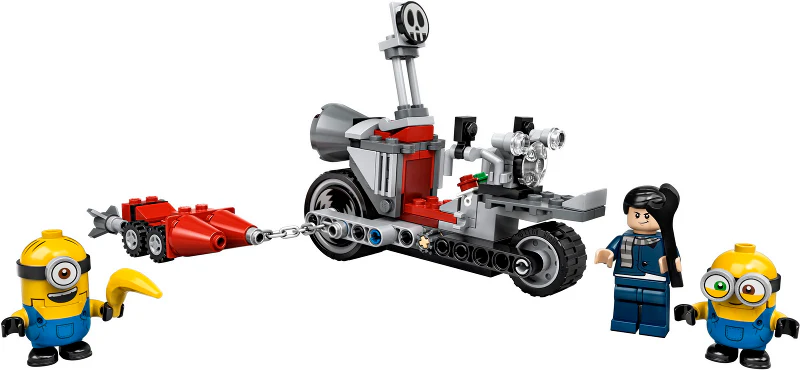 75549 Unstoppable Bike Chase - Certified Used, 100% Complete LEGO Minions Set