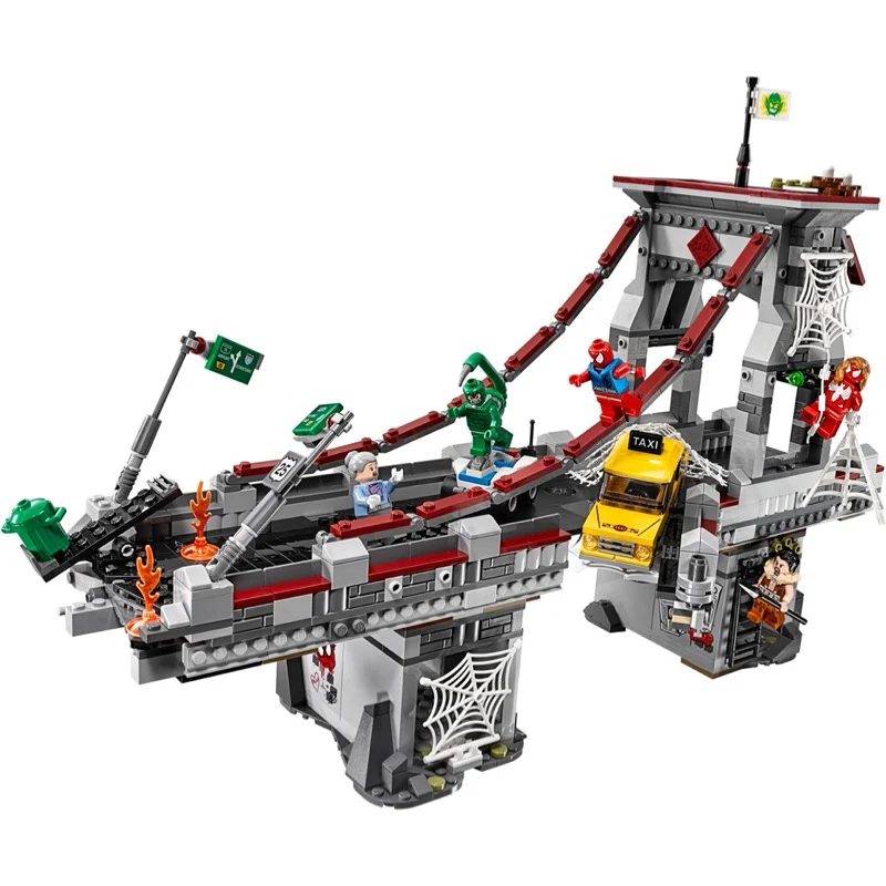 Spider-Man: Web Warriors Ultimate Bridge Battle 76057 - Certified Used, 100% Complete LEGO Marvel Set - Image 2