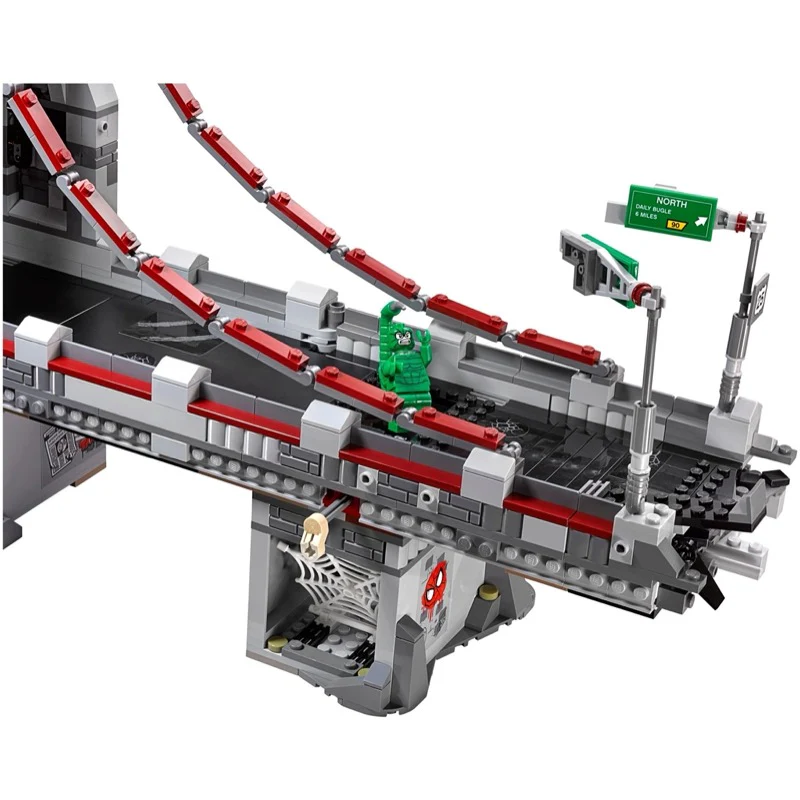 Spider-Man: Web Warriors Ultimate Bridge Battle 76057 - Certified Used, 100% Complete LEGO Marvel Set - Image 3