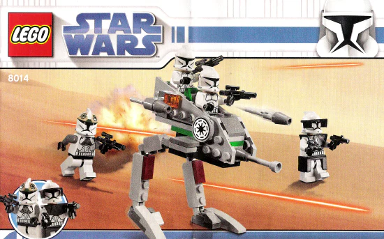8014 Clone Walker Battle Pack - Certified Used, 100% Complete LEGO Star Wars Set - Image 2