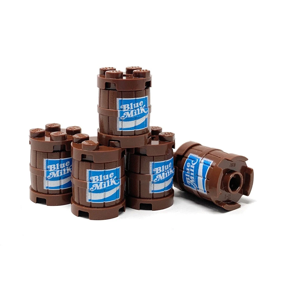 B3 Customs® Blue Milk Barrel / Keg made from LEGO parts - Image 2