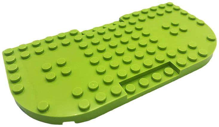 Brick, Modified 8x16 Rounded Corners - Lime