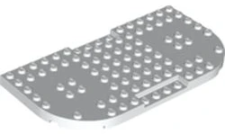 Brick, Modified 8x16 Rounded Corners - White