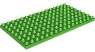 Duplo Plate 8x16 - Bright Green