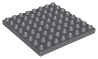 Duplo Plate 8x8 - 5" x 5" - Dark Bluish Gray