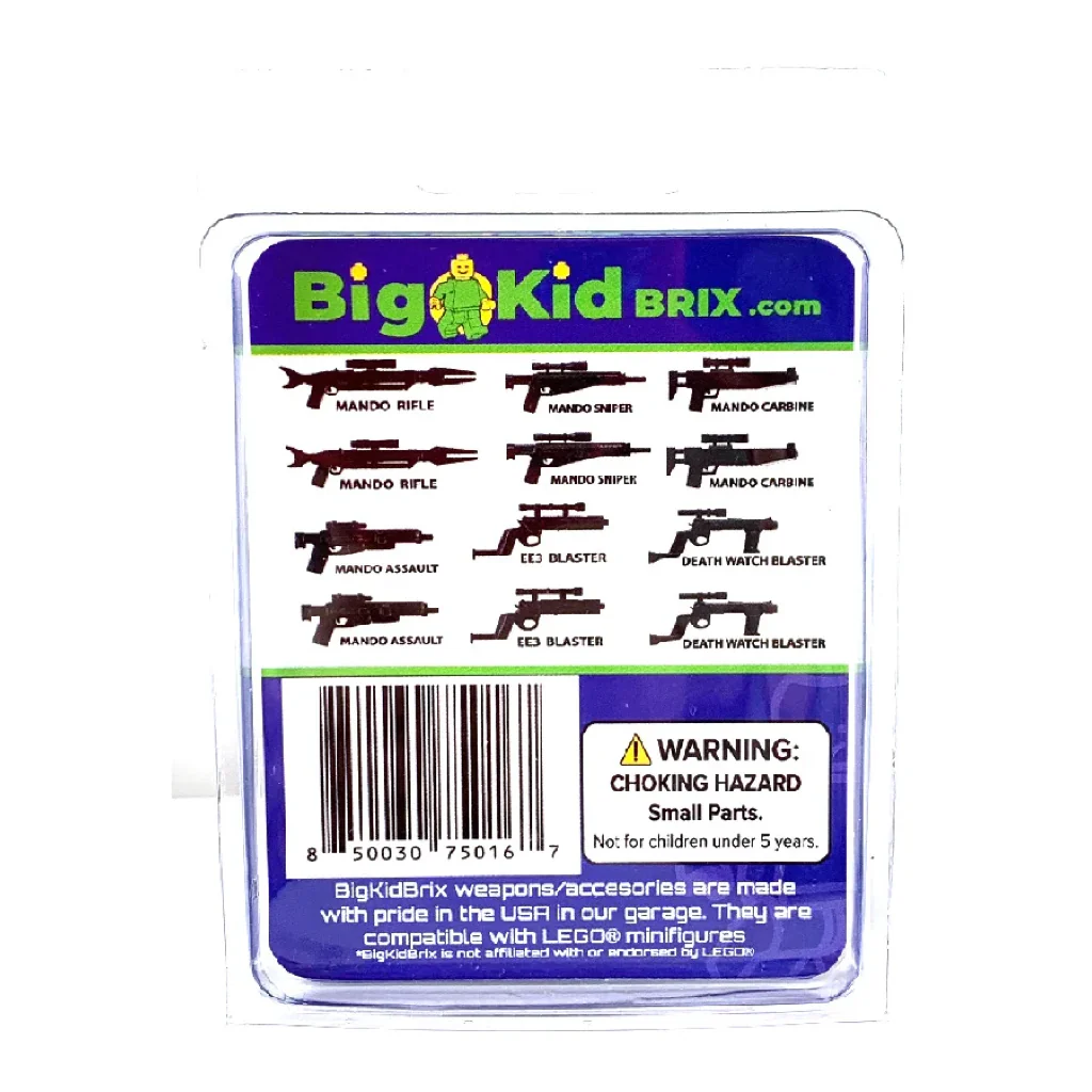 Mando Hunter Rifle Blaster Pack - Black - LEGO®-Compatible Accessories - Image 2