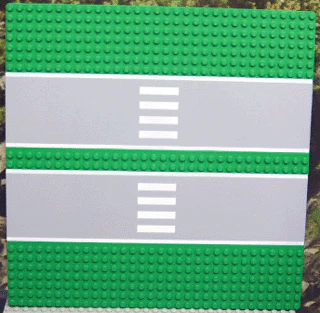 Road Baseplate 32x32 Double Driveway with Crosswalk