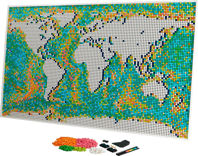 World Map 31203 - Used LEGO Art set